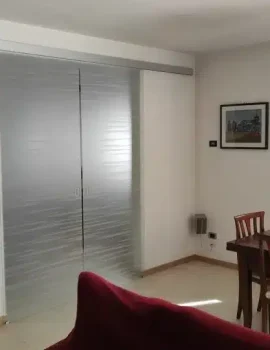 Porta scorrevole doppia satinata modello karen